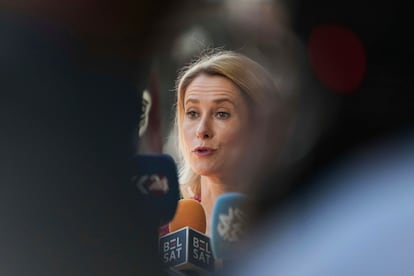 La alta representante para Política Exterior de la UE, Kaja Kallas, en Bruselas, este martes.