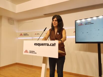 La secretaria general adjunta y portavoz de ERC, Marta Vilalta.