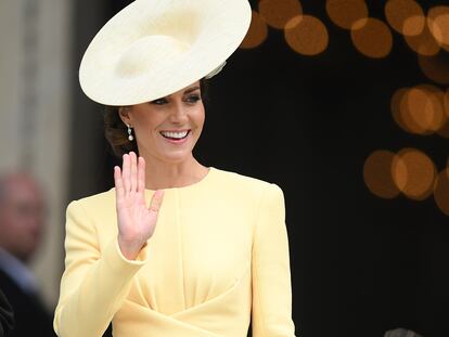 Kate Middleton, durante una de las celebraciones del Jubileo.