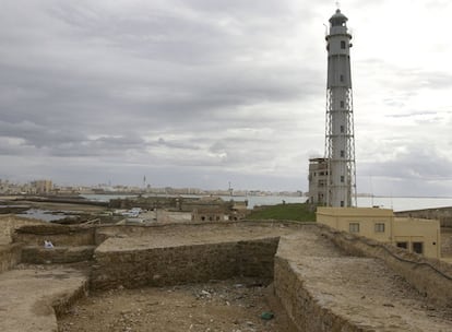 El castillo de San Sebastián (Cádiz), en una foto tomada ayer.