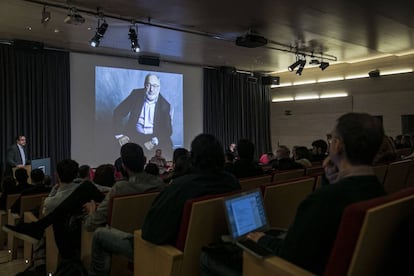 Homenaje a Carlos Pérez de Rozas el pasado 22 de enero en la UPF.