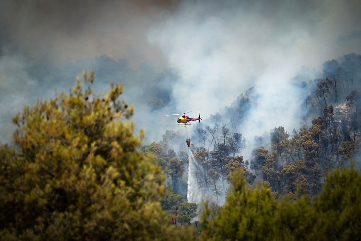 Detenido el presunto pirómano que provocó el fuego que confinó a 33.000 vecinos en el Anoia