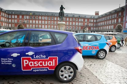 Flota de coches de Calidad Pascual.