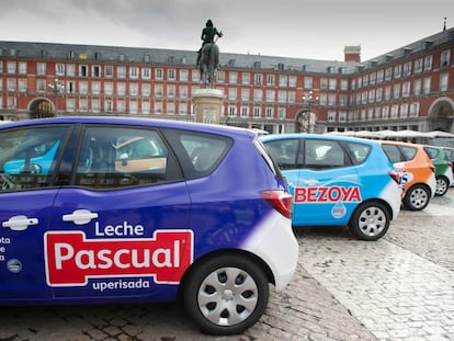 Flota de coches de Calidad Pascual.