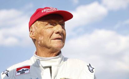 Niki Lauda, en junio de 2018 durante la carrera de leyendas de Spielberg.