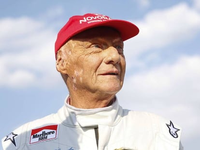 Niki Lauda, en junio de 2018 durante la carrera de leyendas de Spielberg.