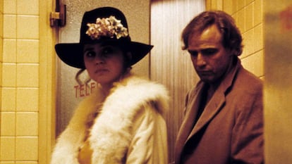 Maria Schneider e Marlon Brando em uma cena de ‘O Último Tango em Paris’.