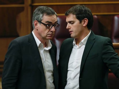 Jose Manuel Villegas y Albert Rivera, en una imagen de archivo. 