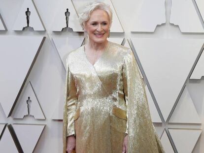 Glenn Close, a su llegada a los Oscar.