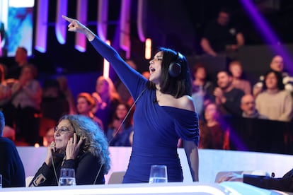 Chenoa, jurado de 'Tu cara me suena', en un momento del programa.