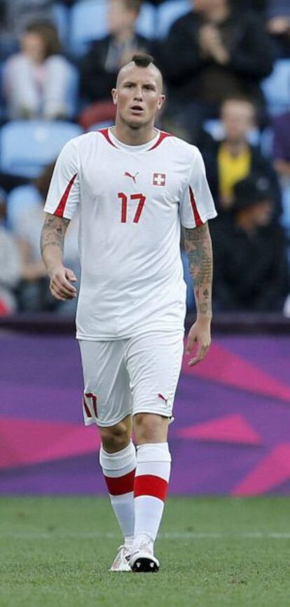 Morganella, durante el partido ante Corea del Sur