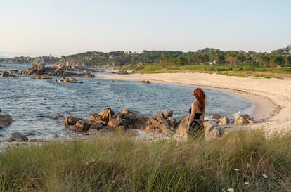 La playa Borreiro, en el Sendero de Pedras Negras.