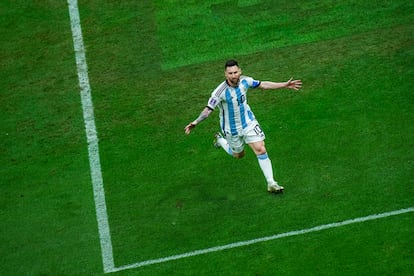 Lionel Messi, durante la final del Mundial de Qatar.
