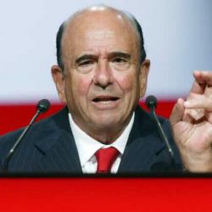 Emilio Botín, presidente del Santander