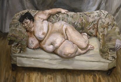 'Benefits Supervisor Sleeping', 1995. Cortesía del Archivo de Lucian Freud.