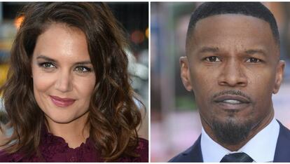 Os atores Katie Holmes e Jamie Foxx.