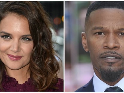 Os atores Katie Holmes e Jamie Foxx.