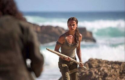 Alicia Vikander en la piel de Lara Croft.