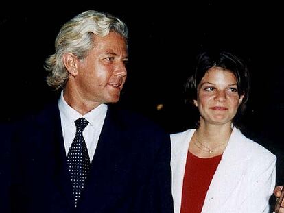 Athina Onassis, con su padre, en una imagen de 1999.