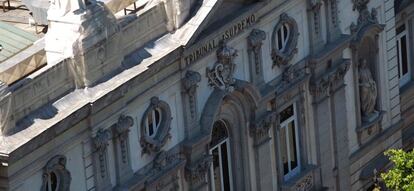 Fachada de la sede del Tribunal Supremo en Madrid.