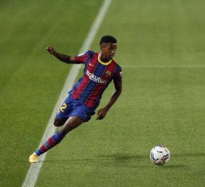 Ansu Fati, l'octubre passat, contra el Sevilla.