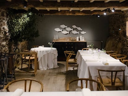 Comedor de Casa Marcial, en Arriondas (Asturias). 