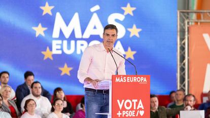 El presidente del Gobierno, Pedro SÃ¡nchez, en un acto del PSOE el lunes en GijÃ³n.