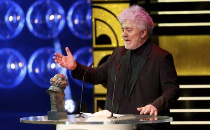 Pedro Almod&oacute;var, en la gala de los Goya 2015.