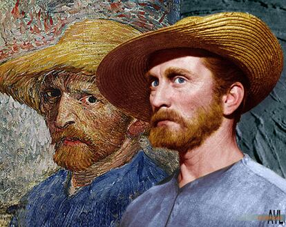 Kirk Douglas interpretando a Van Gogh en 'El loco del pelo rojo' (1956). El museo Van Gogh de Ámsterdam indaga en la complicada personalidad, los gustos y las desdichas del pintor.