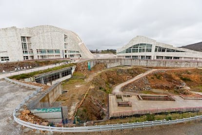 A view of the City of Culture, showing one of the gaps where a projected building will now not be erected.