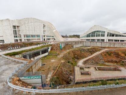 A view of the City of Culture, showing one of the gaps where a projected building will now not be erected.