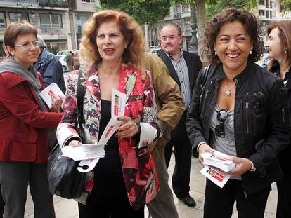 Carmen Alborch,  en la campaña 'Con Z de Zapatero'