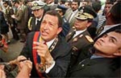 Hugo Chávez, presidente de Venezuela.
