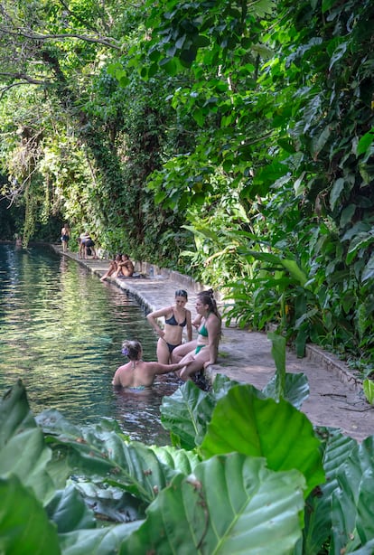 El Ojo de Agua, una fuente natural con propiedades medicinales en la isla de Ometepe.