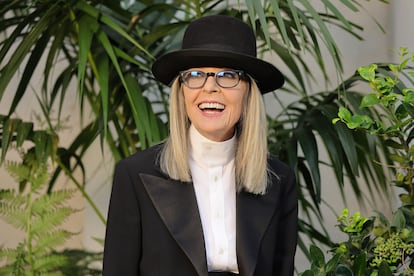 Diane Keaton at a Ralph Lauren fashion show in San Marino, California, in 2022.