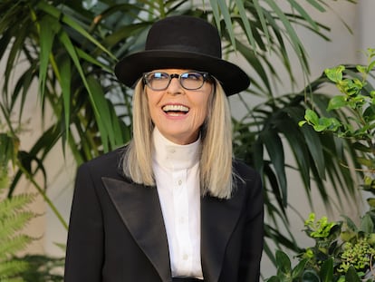 Diane Keaton at a Ralph Lauren fashion show in San Marino, California, in 2022.