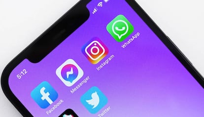 Apps de Instagram y WhatsApp