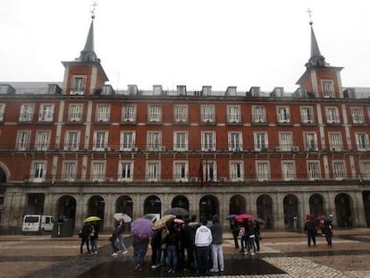 Casa de la Carnicer&iacute;a, en la Plaza Mayor de Madrid.