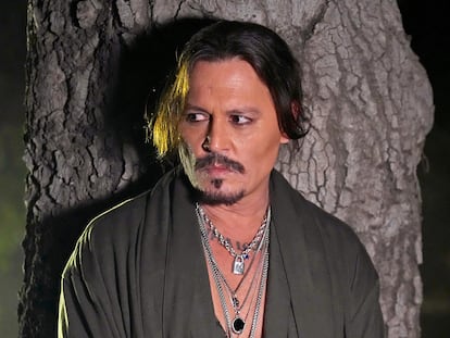 Johnny Depp en una de sus últimas apariciones, el pasado noviembre durante el desfile de Rihanna's Savage X Fenty Show Vol. 4 emitido en Prime VIdeo.