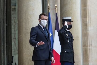 El presidente francés, Emmanuel Macron, el miércoles en el Palacio del Elíseo.
