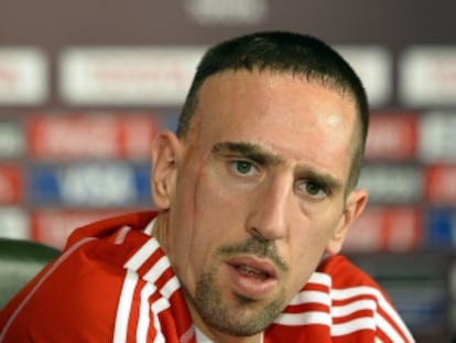 El franc&eacute;s Frank Rib&eacute;ry, durante una rueda de prensa.