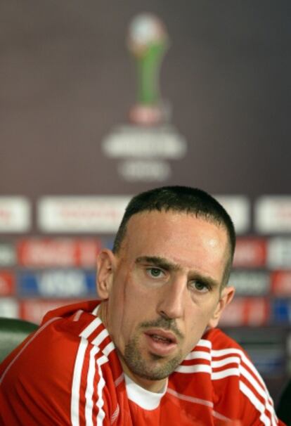 El franc&eacute;s Frank Rib&eacute;ry, durante una rueda de prensa.