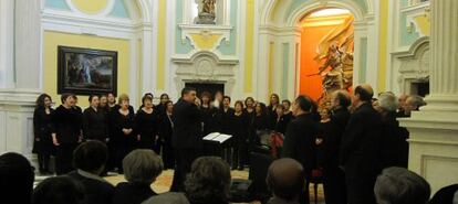 Un momento del concierto en las Comendadoras de Santiago.
