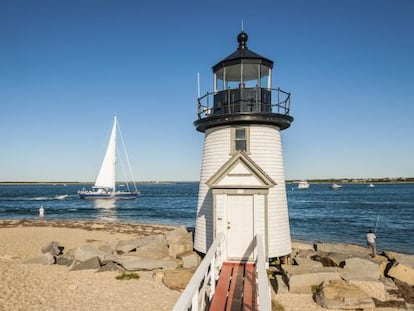 El faro de Brant Point, en la isla de Nantucket.