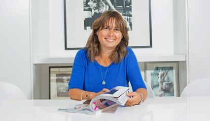 Alexandra Shulman, exdirectora de la edición británica de 'Vogue', en el que era su despacho en 2013.