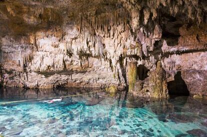 Cenote en Yucatán, México.