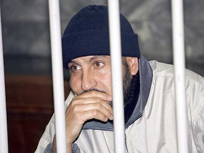 Rabei Osman, <i>El Egipcio,</i> en noviembre de 2006, cuando fue condenado en Milán por asociación terrorista.
Foto: Efe