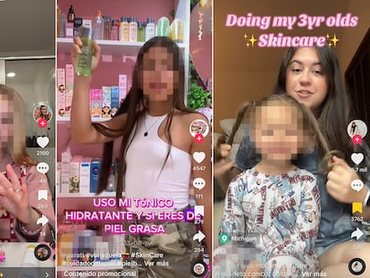 Kids share their skincare routines on TikTok.