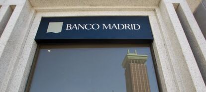 Sede de Banco Madrid en el paseo de la Castellana de Madrid. 