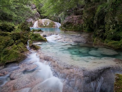 El nacedero del Urederra, en Navarra.